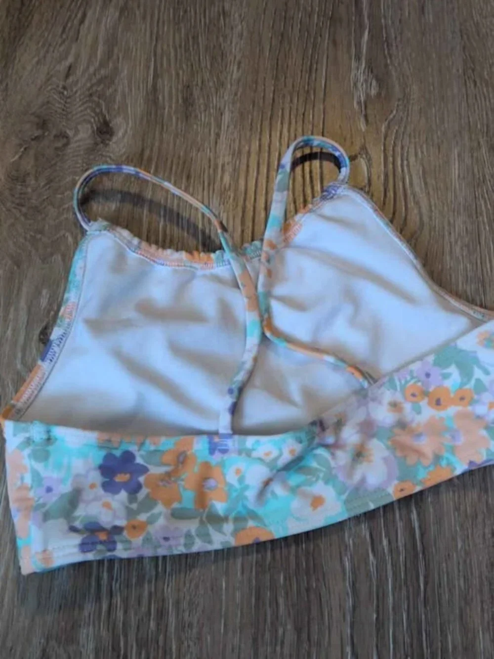 Abercrombie Kids Floral High Neck Bikini Top 7/8
